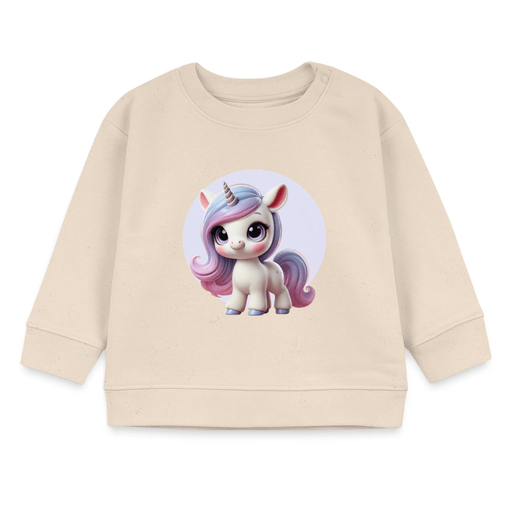 Organic Blend Baby Sweatshirt (3D Unicorn Illustration) - Tiny Tugz™