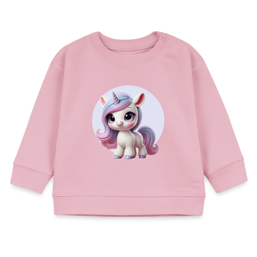 Organic Blend Baby Sweatshirt (3D Unicorn Illustration) - Tiny Tugz™