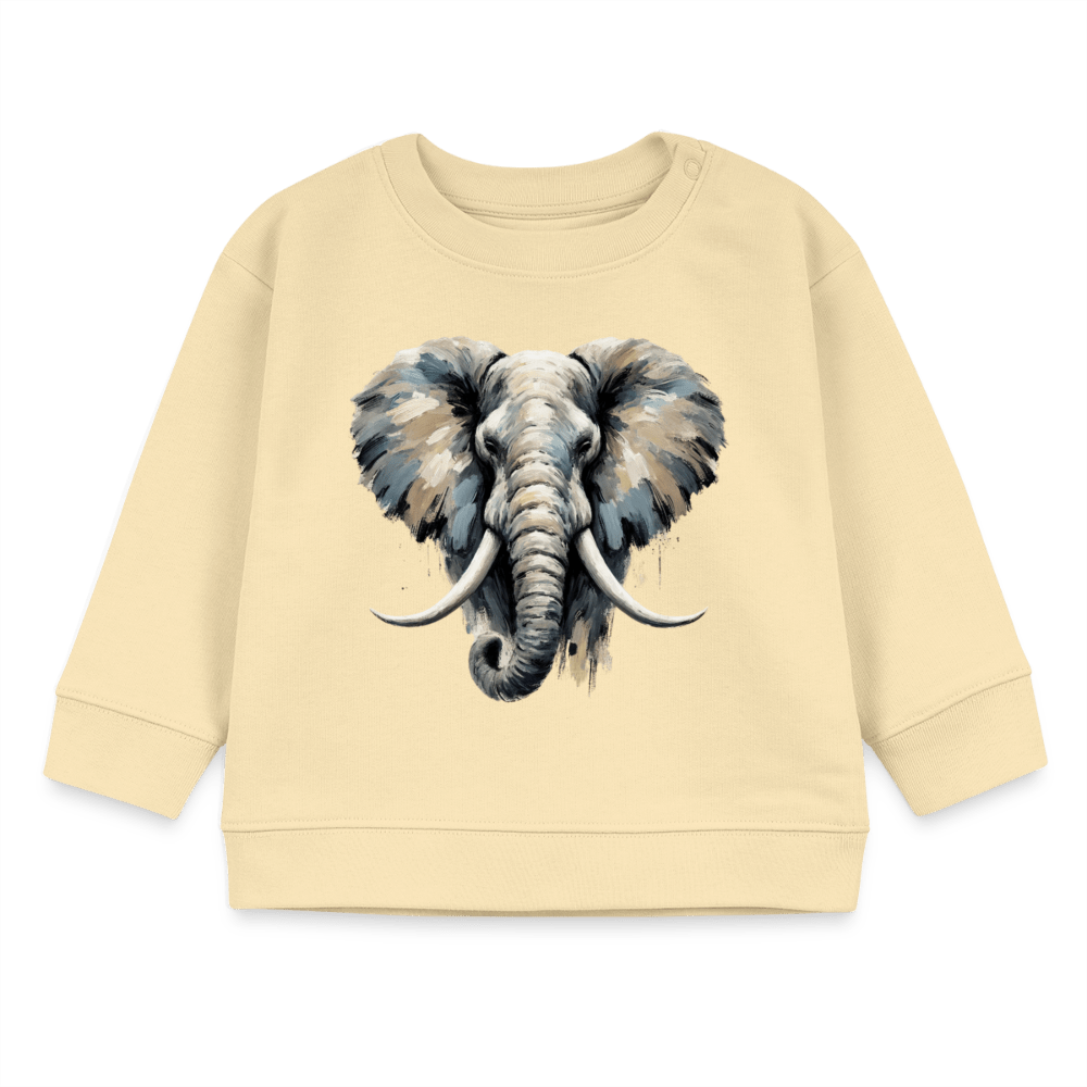 Organic Blend Baby Sweatshirt (Canvas Elephant) - Tiny Tugz™