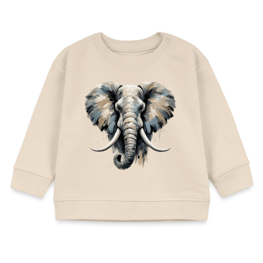 Organic Blend Baby Sweatshirt (Canvas Elephant) - Tiny Tugz™