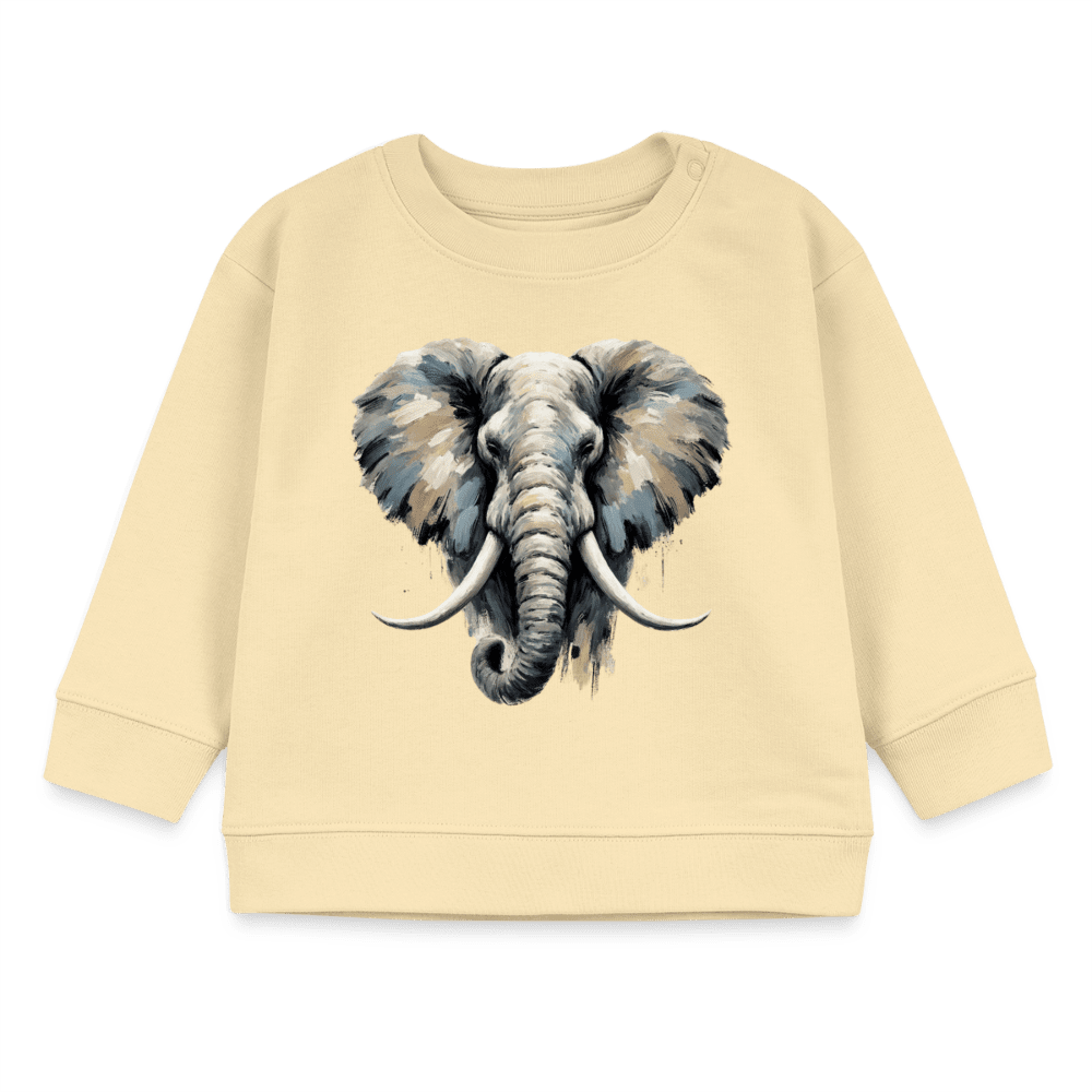 Organic Blend Baby Sweatshirt (Canvas Elephant) - Tiny Tugz™