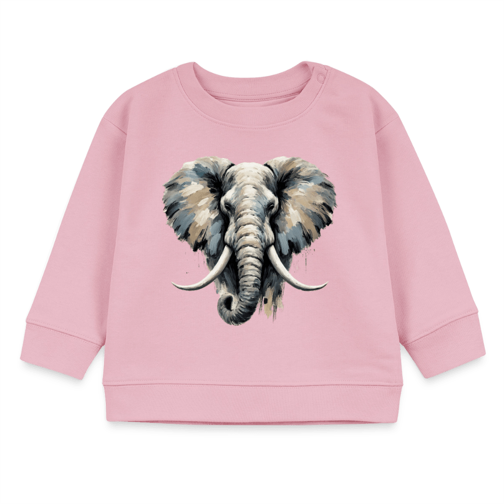 Organic Blend Baby Sweatshirt (Canvas Elephant) - Tiny Tugz™