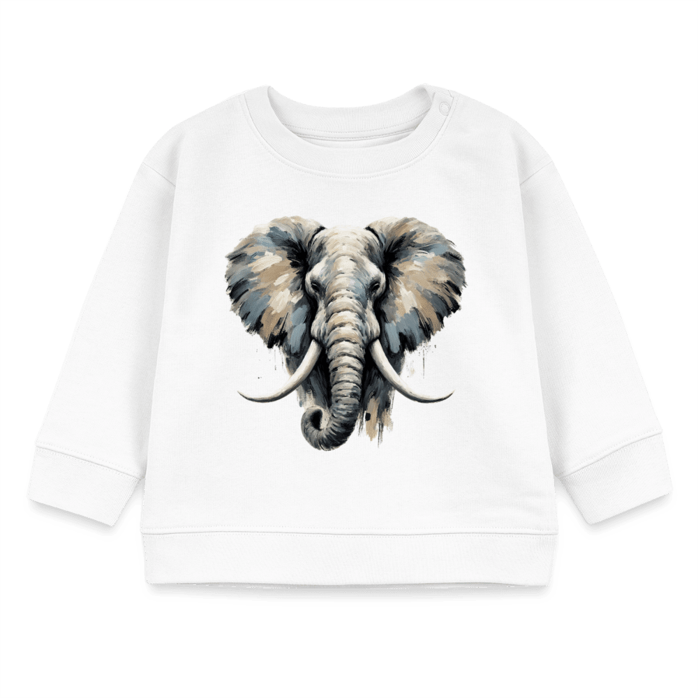 Organic Blend Baby Sweatshirt (Canvas Elephant) - Tiny Tugz™