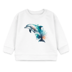 Organic Blend Baby Sweatshirt (Dolphin Watercolour Art) - Tiny Tugz™