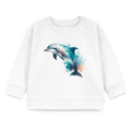 Organic Blend Baby Sweatshirt (Dolphin Watercolour Art) - Tiny Tugz™