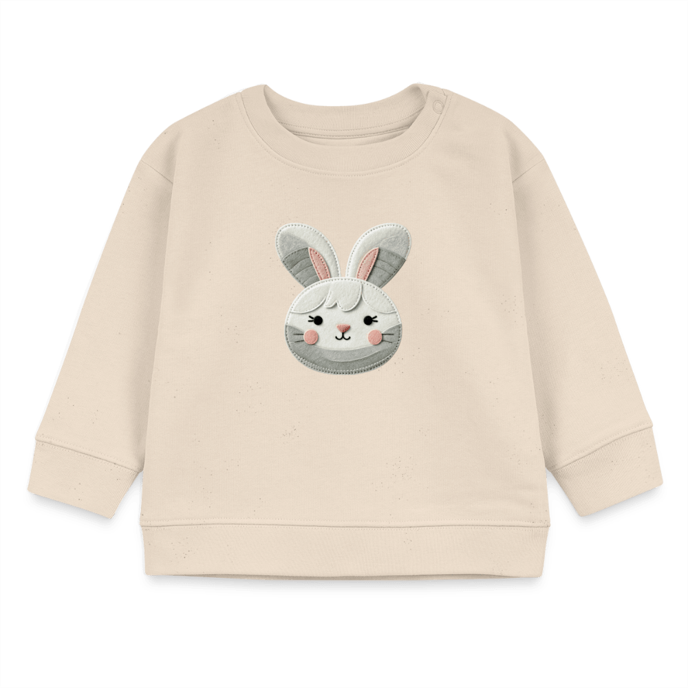 Organic Blend Baby Sweatshirt (Felt Appliqué Bunny) - Tiny Tugz™