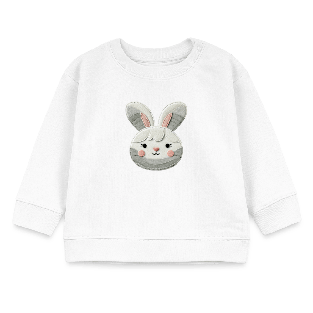 Organic Blend Baby Sweatshirt (Felt Appliqué Bunny) - Tiny Tugz™
