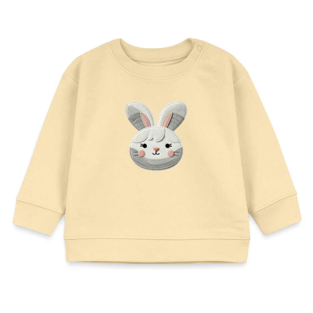 Organic Blend Baby Sweatshirt (Felt Appliqué Bunny) - Tiny Tugz™