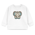 Organic Blend Baby Sweatshirt (Felt Appliqué Elephant) - Tiny Tugz™