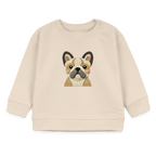 Organic Blend Baby Sweatshirt (Felt Appliqué French Bulldog) - Tiny Tugz™