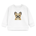 Organic Blend Baby Sweatshirt (Felt Appliqué French Bulldog) - Tiny Tugz™