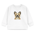 Organic Blend Baby Sweatshirt (Felt Appliqué French Bulldog) - Tiny Tugz™