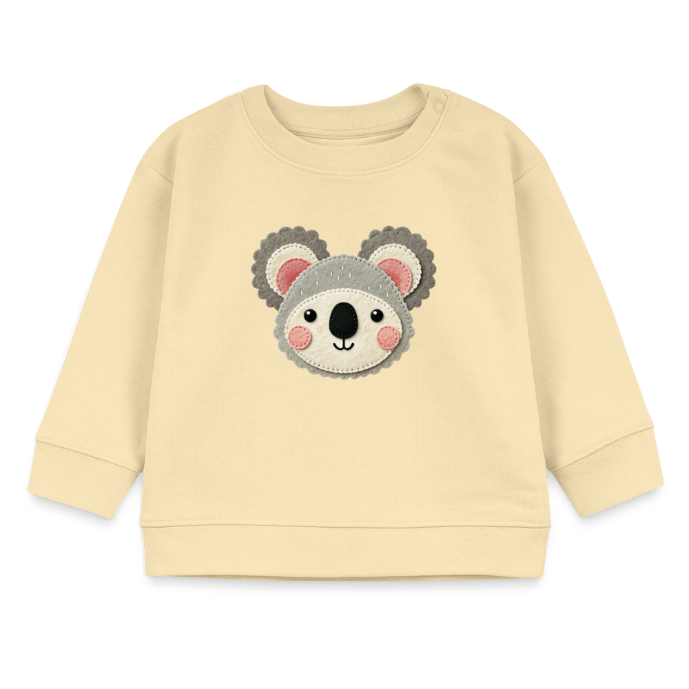 Organic Blend Baby Sweatshirt (Felt Appliqué Koala) - Tiny Tugz™
