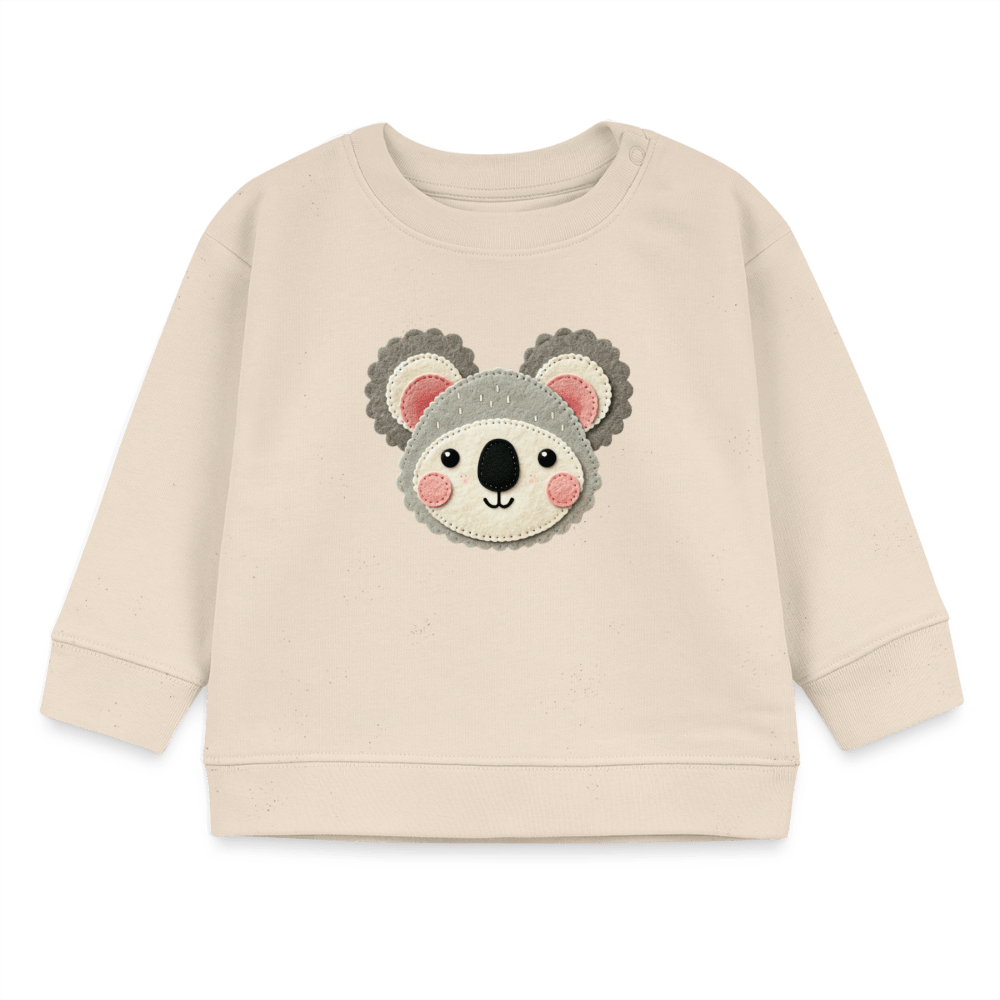 Organic Blend Baby Sweatshirt (Felt Appliqué Koala) - Tiny Tugz™