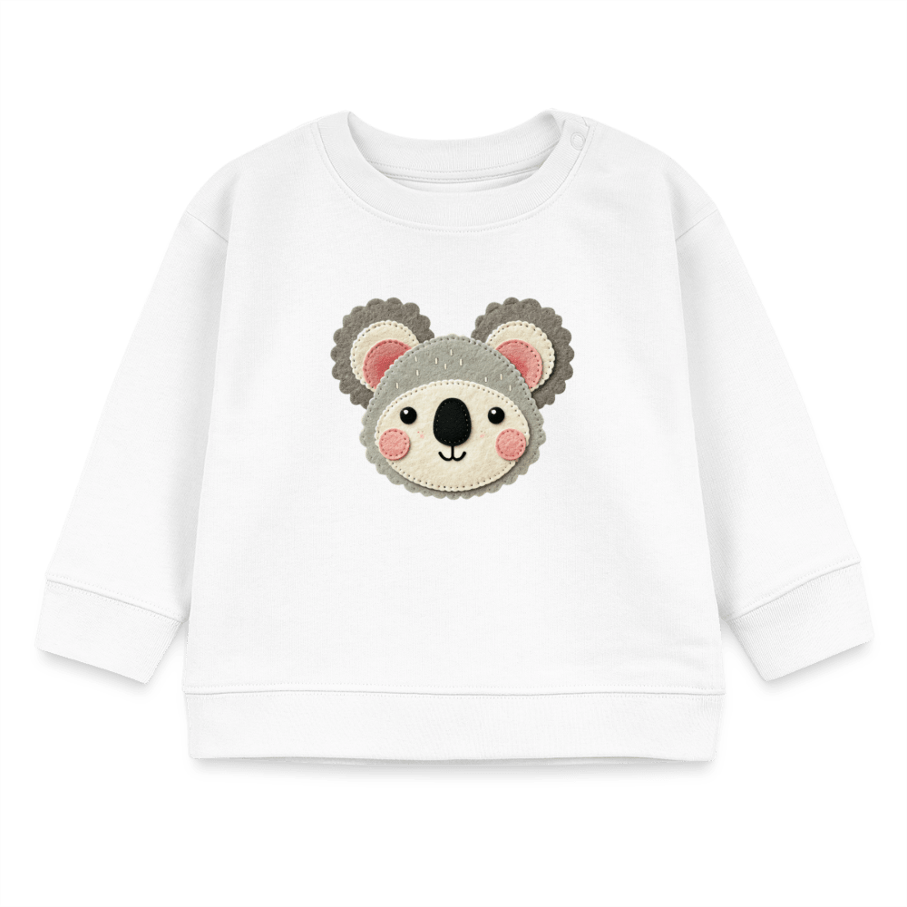 Organic Blend Baby Sweatshirt (Felt Appliqué Koala) - Tiny Tugz™