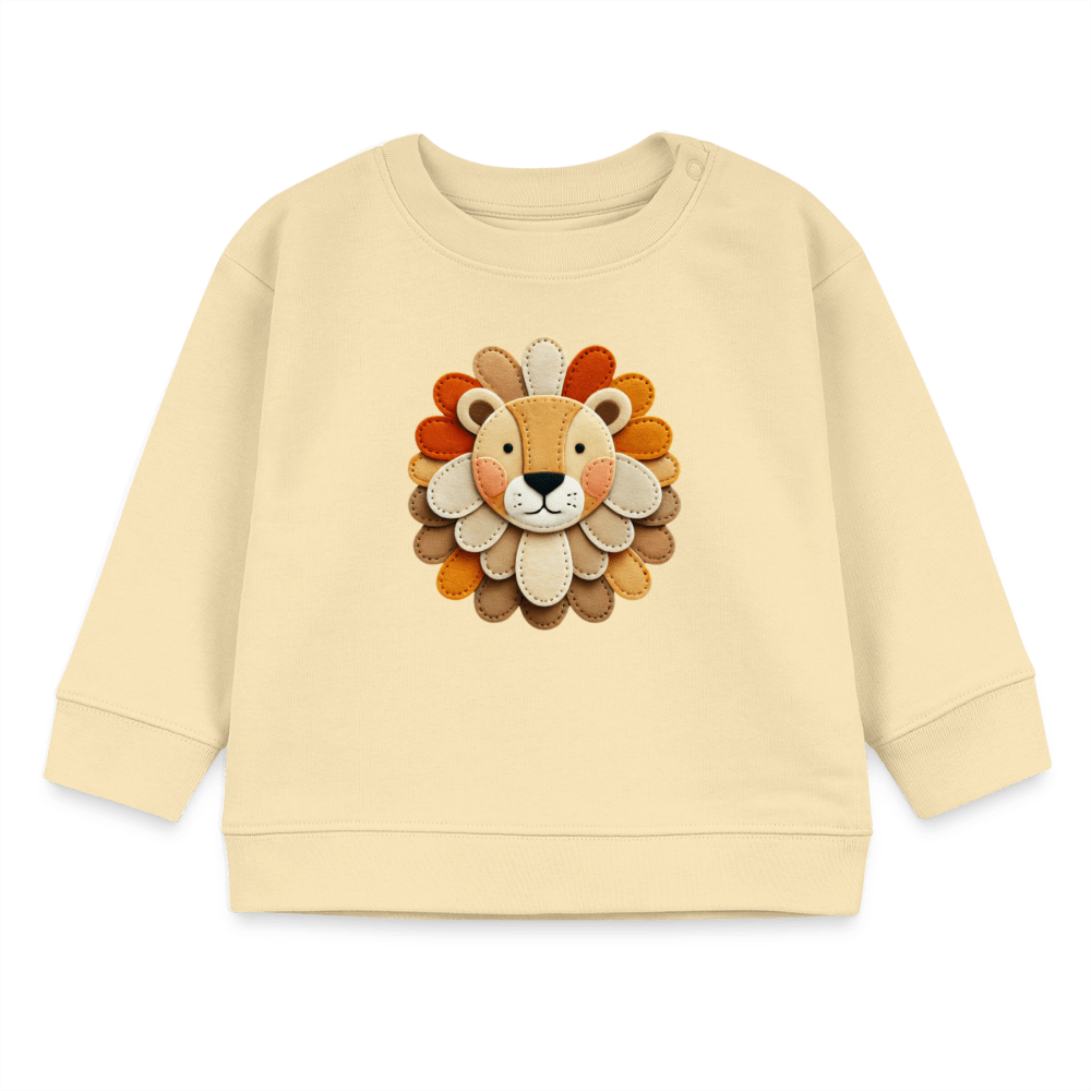 Organic Blend Baby Sweatshirt (Felt Appliqué Lion) - Tiny Tugz™
