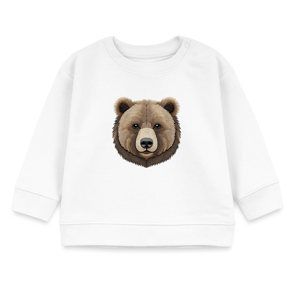 Organic Blend Baby Sweatshirt (Thread Art Bear) - Tiny Tugz™