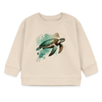 Organic Blend Baby Sweatshirt (Turtle Watercolour Art) - Tiny Tugz™