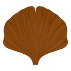 Organic Cotton and Linen Ginkgo Leaf Playmat - Caramel