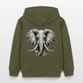 Organic Cotton Kids' Hoodie (Canvas Art Elephant) - Tiny Tugz™