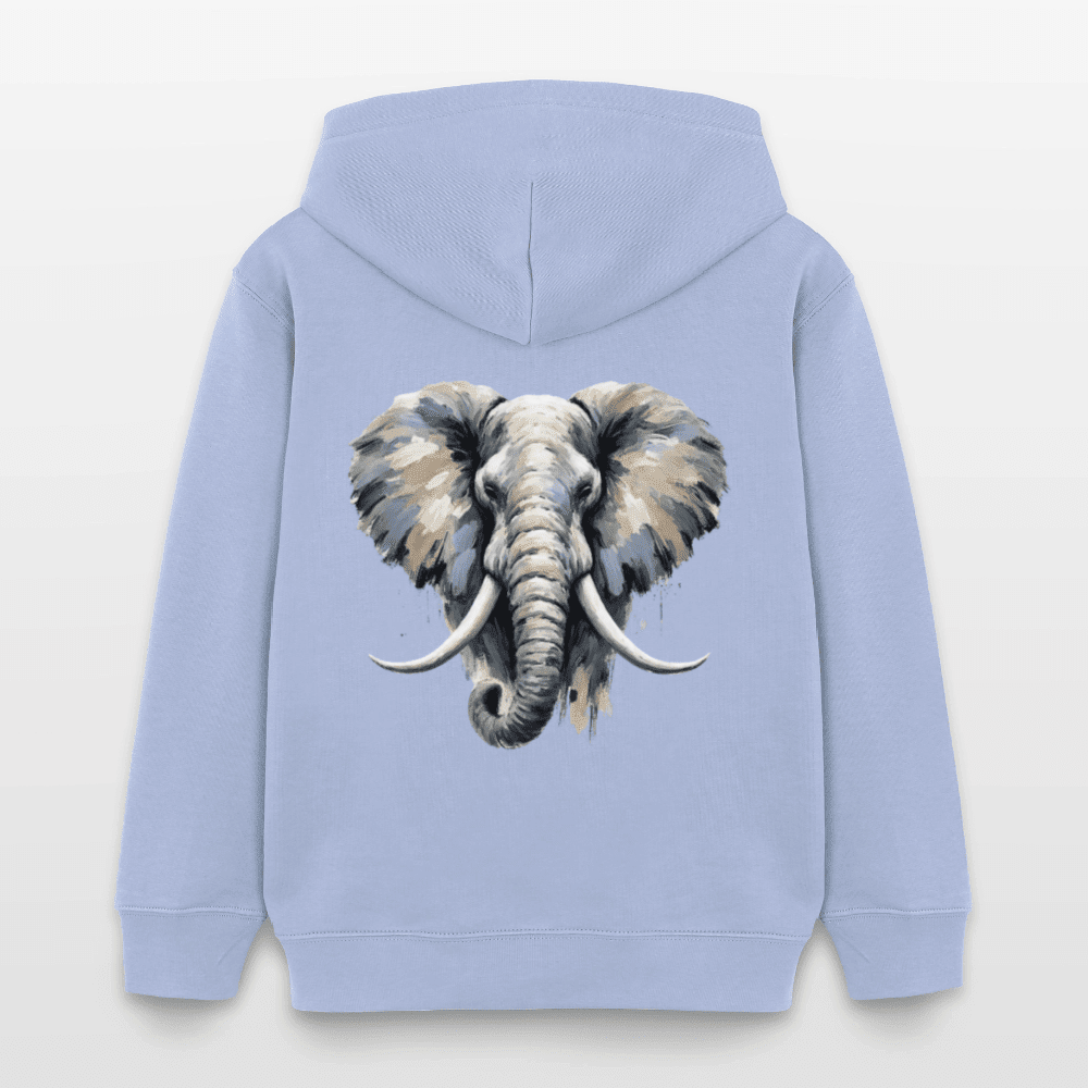 Organic Cotton Kids' Hoodie (Canvas Art Elephant) - Tiny Tugz™