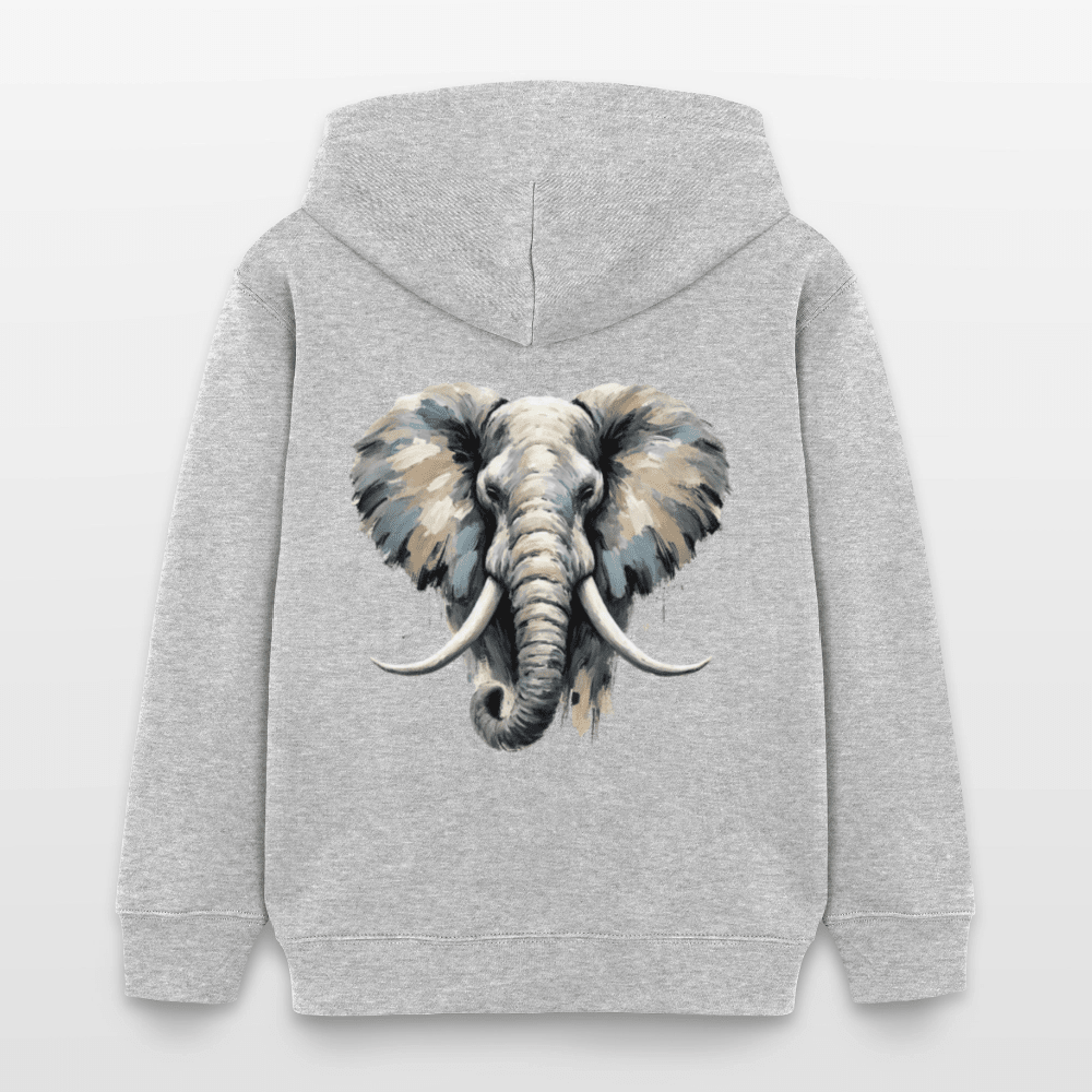 Organic Cotton Kids' Hoodie (Canvas Art Elephant) - Tiny Tugz™