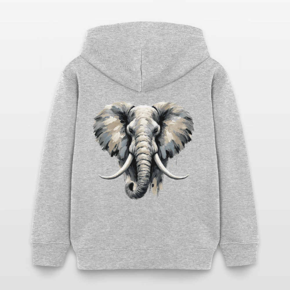 Organic Cotton Kids' Hoodie (Canvas Art Elephant) - Tiny Tugz™