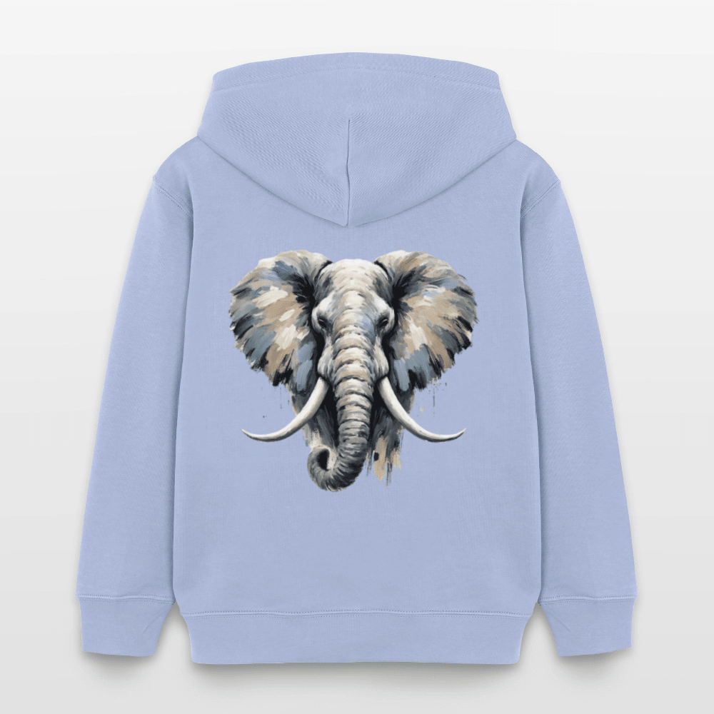 Organic Cotton Kids' Hoodie (Canvas Art Elephant) - Tiny Tugz™