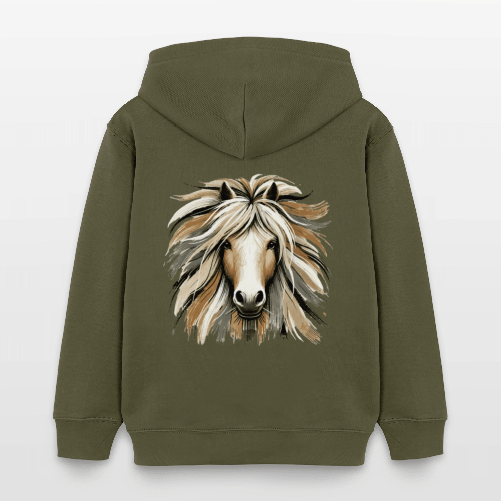 Organic Cotton Kids' Hoodie (Canvas Art Horse) - Tiny Tugz™