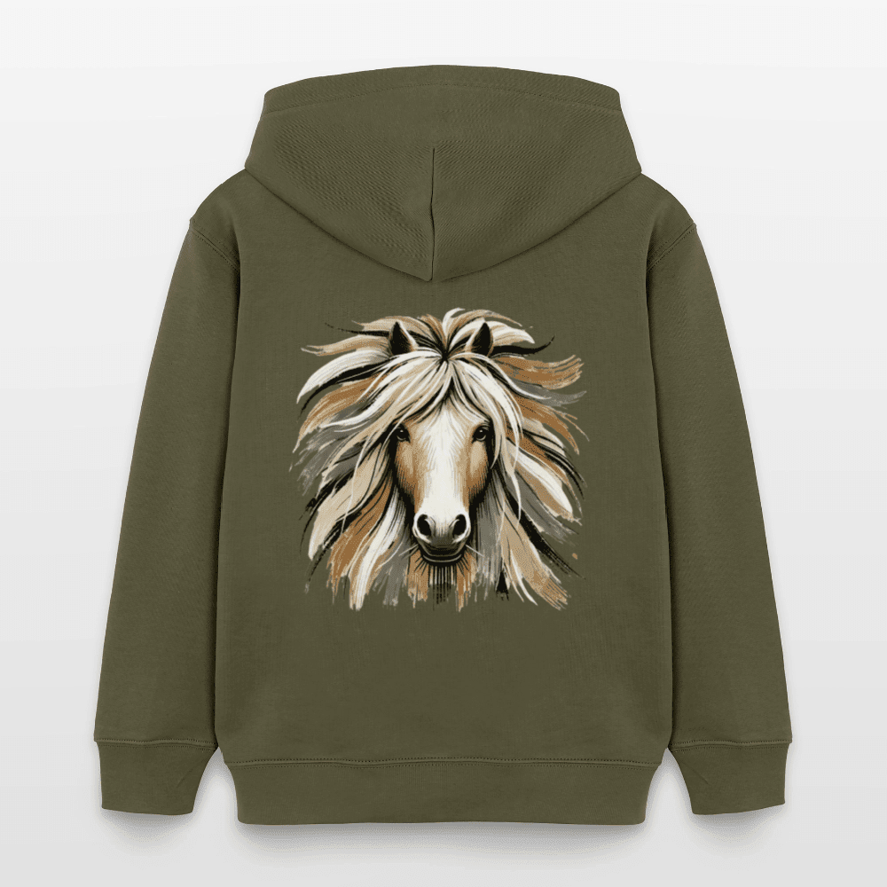 Organic Cotton Kids' Hoodie (Canvas Art Horse) - Tiny Tugz™
