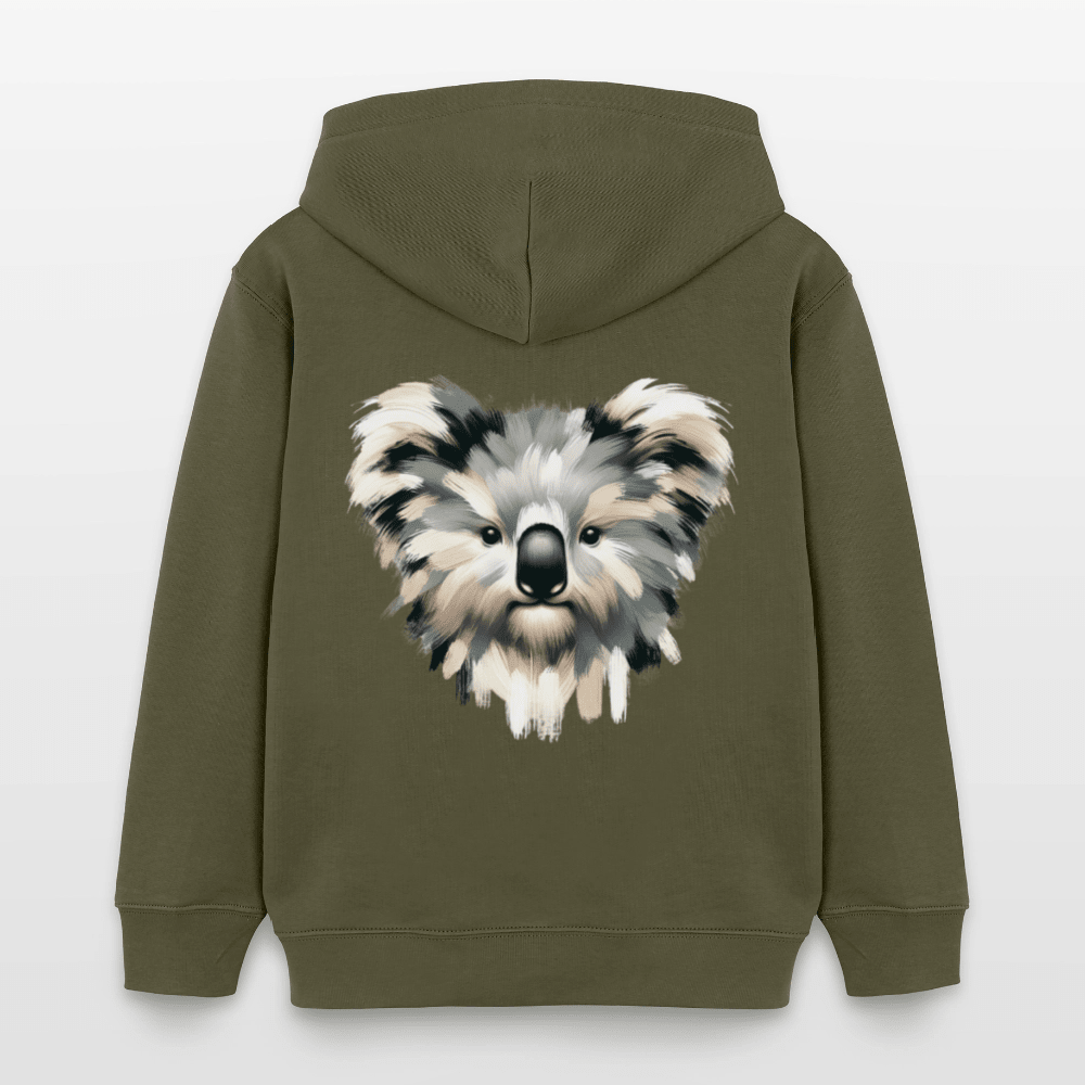 Organic Cotton Kids' Hoodie (Canvas Art Koala) - Tiny Tugz™
