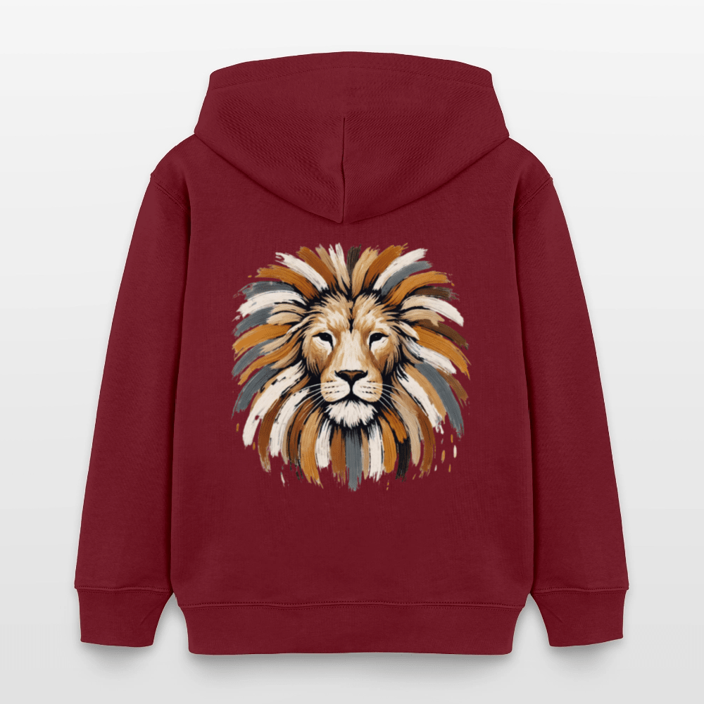 Organic Cotton Kids' Hoodie (Canvas Art Lion) - Tiny Tugz™