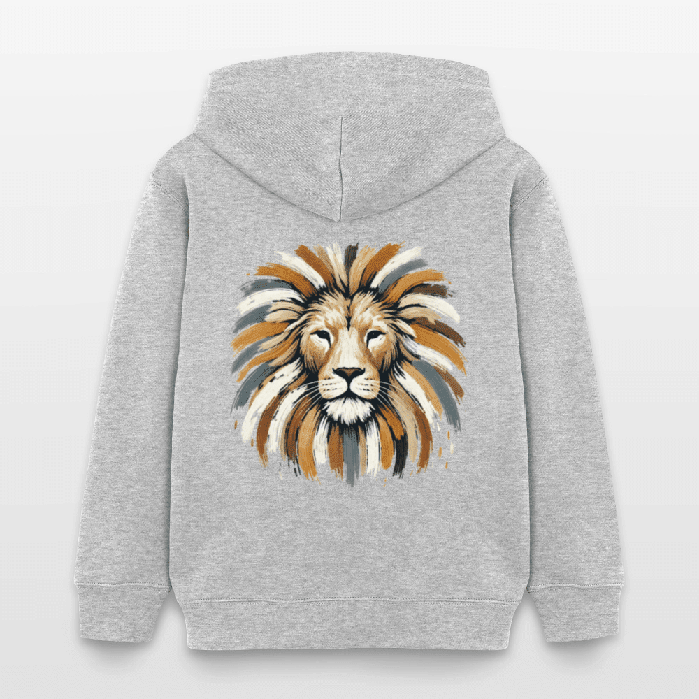 Organic Cotton Kids' Hoodie (Canvas Art Lion) - Tiny Tugz™