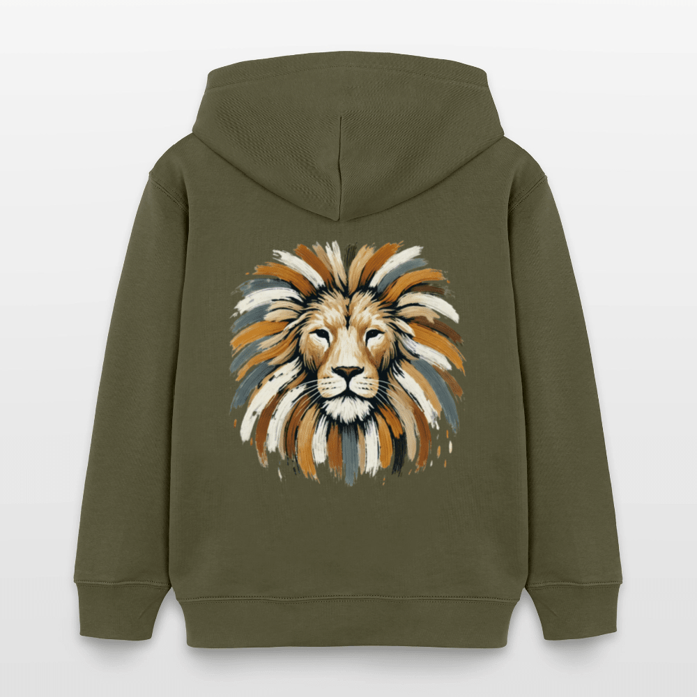 Organic Cotton Kids' Hoodie (Canvas Art Lion) - Tiny Tugz™