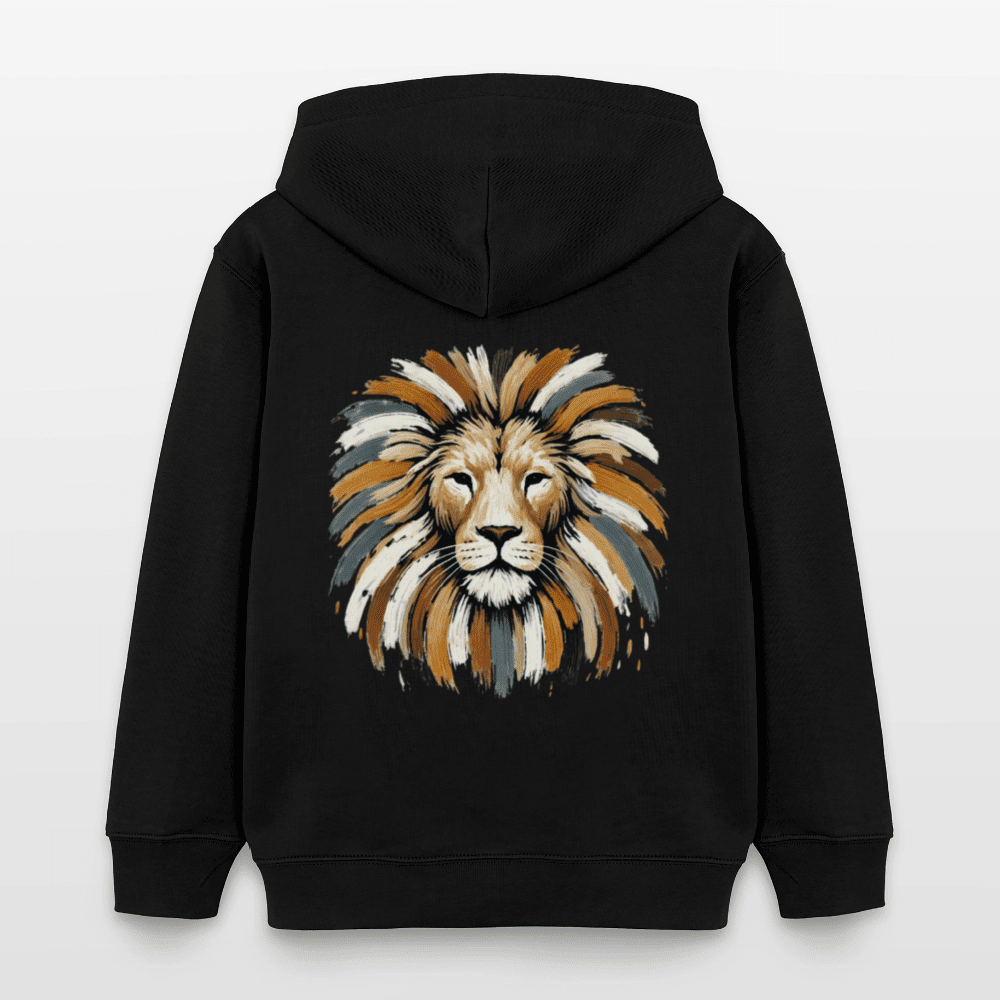 Organic Cotton Kids' Hoodie (Canvas Art Lion) - Tiny Tugz™