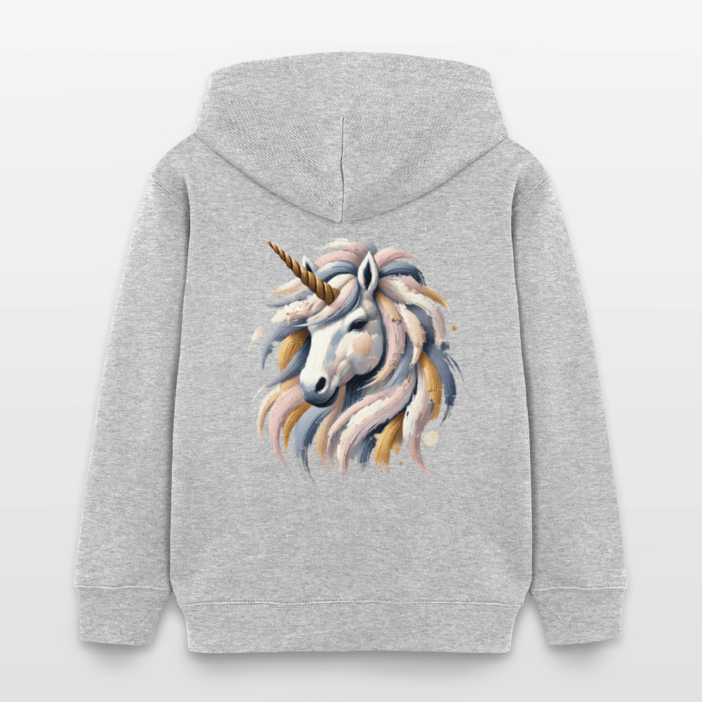 Organic Cotton Kids' Hoodie (Canvas Art Unicorn) - Tiny Tugz™