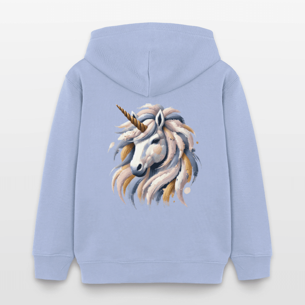 Organic Cotton Kids' Hoodie (Canvas Art Unicorn) - Tiny Tugz™