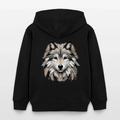 Organic Cotton Kids' Hoodie (Canvas Art Wolf) - Tiny Tugz™