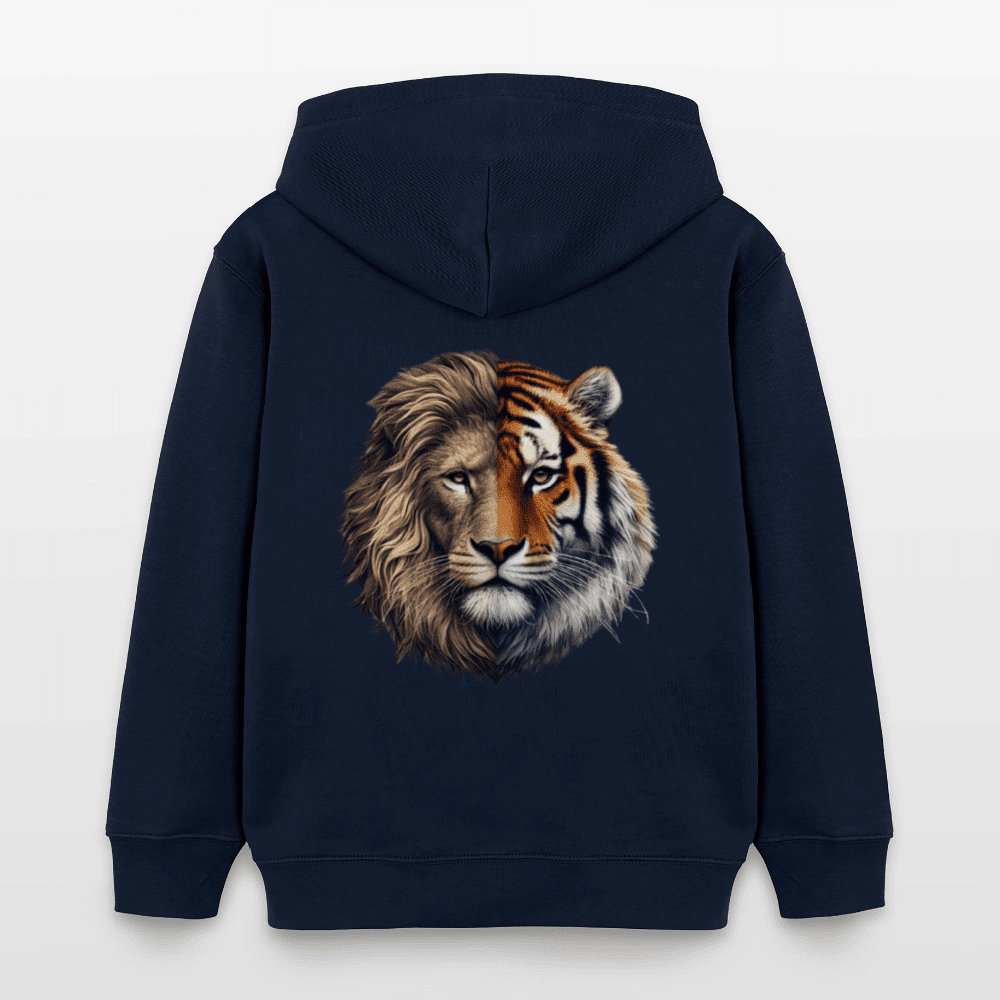 Organic Cotton Kids' Hoodie (Lion & Tiger Fusion) - Tiny Tugz™