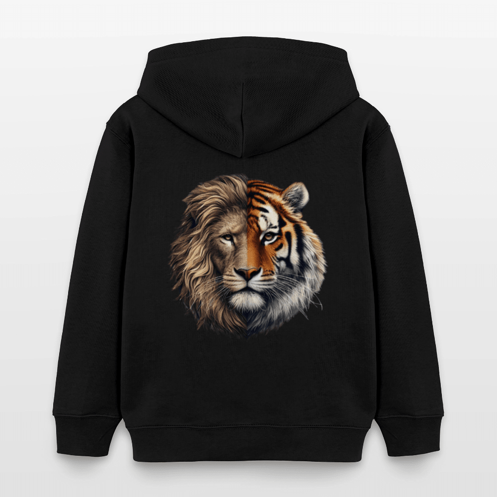Organic Cotton Kids' Hoodie (Lion & Tiger Fusion) - Tiny Tugz™