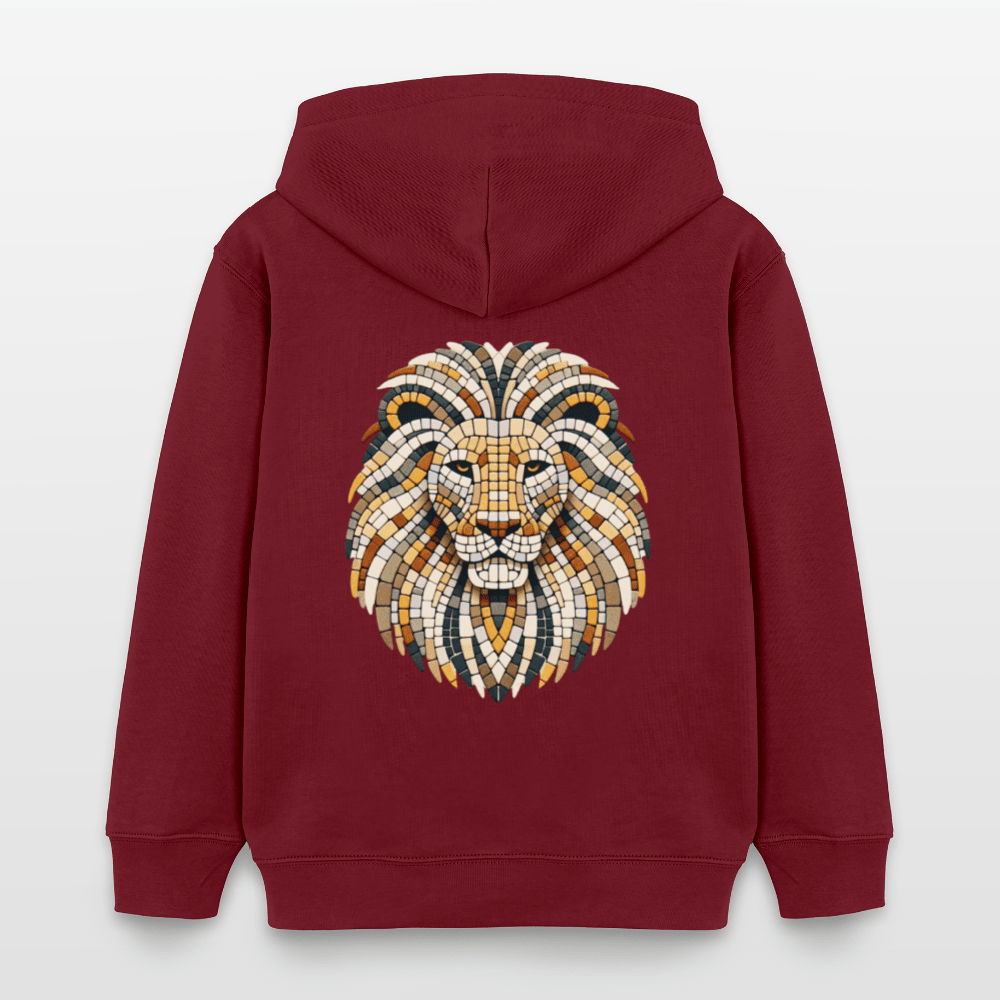 Organic Cotton Kids' Hoodie (Mosaic Lion) - Tiny Tugz™