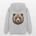 Organic Cotton Kids' Hoodie (Thread Art Bear) - Tiny Tugz™