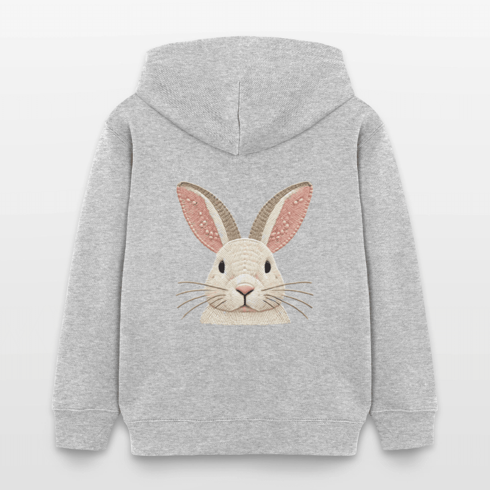 Organic Cotton Kids' Hoodie (Thread Art Bunny) - Tiny Tugz™