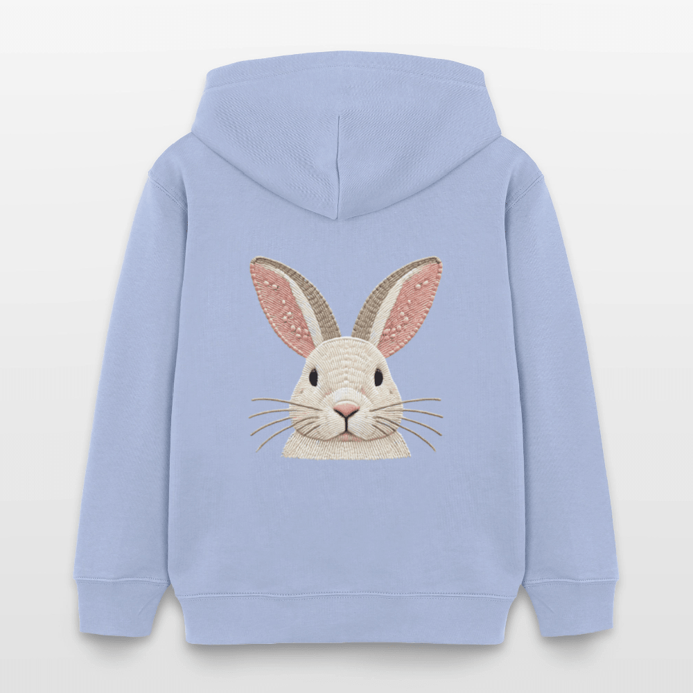Organic Cotton Kids' Hoodie (Thread Art Bunny) - Tiny Tugz™