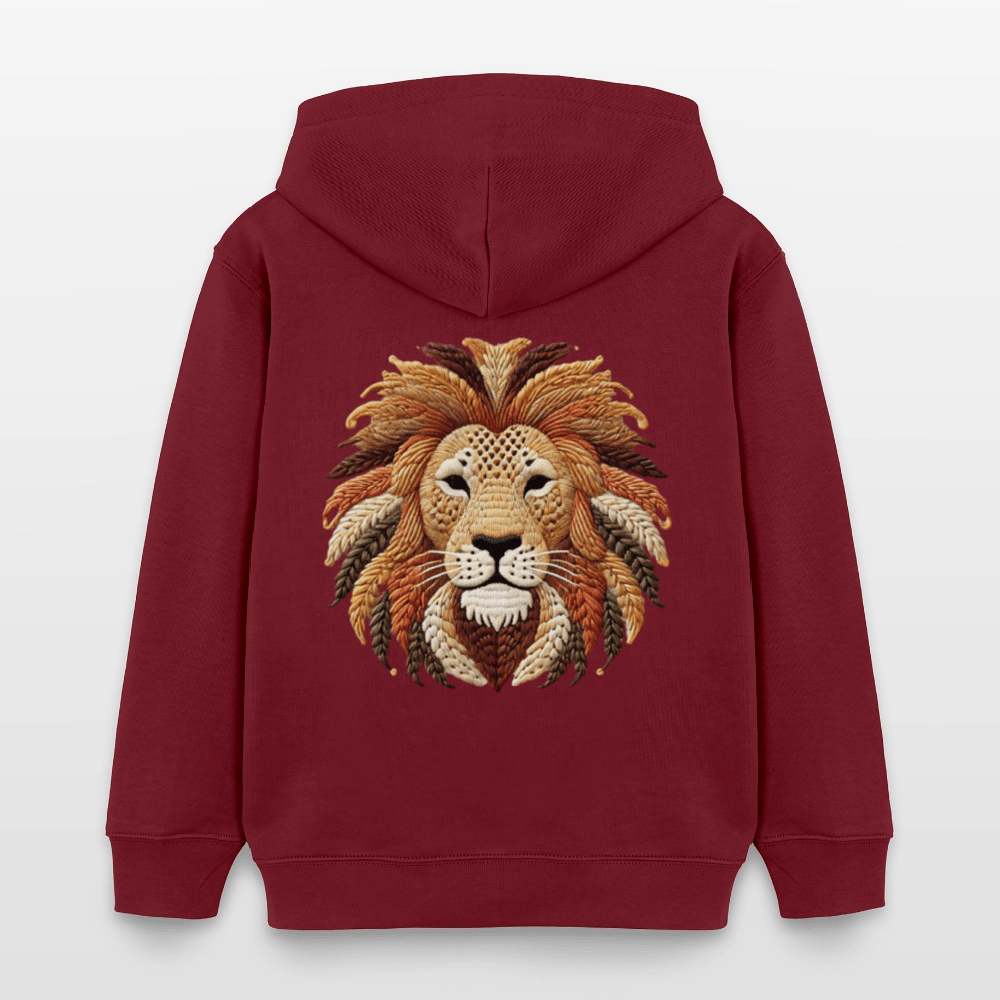 Organic Cotton Kids' Hoodie (Thread Art Lion) - Tiny Tugz™