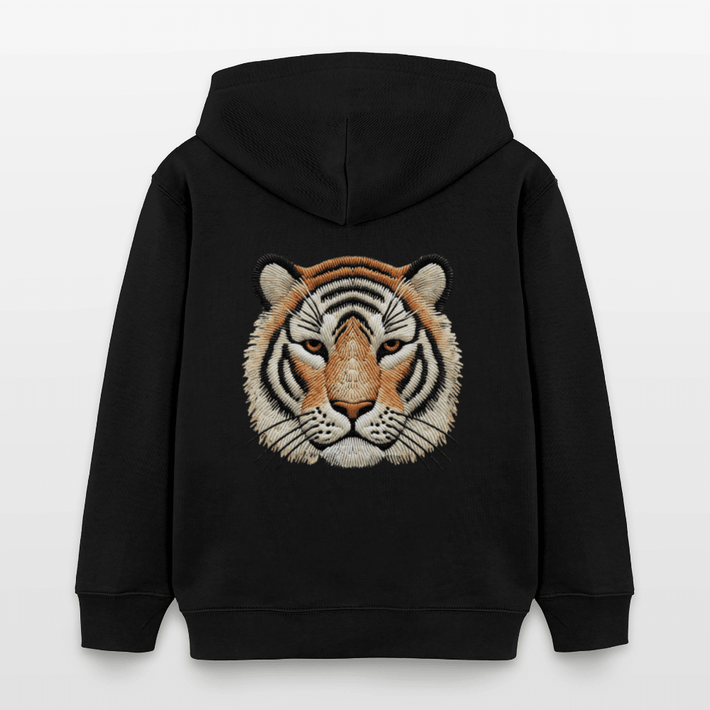 Organic Cotton Kids' Hoodie (Thread Art Tiger) - Tiny Tugz™