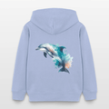 Organic Cotton Kids' Hoodie (Watercolour Art Dolphin) - Tiny Tugz™