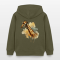 Organic Cotton Kids' Hoodie (Watercolour Art Giraffe) - Tiny Tugz™