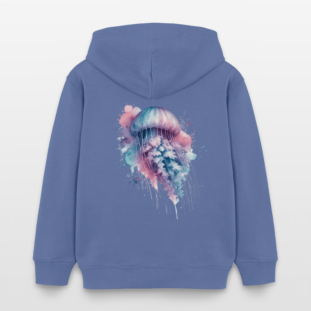 Organic Cotton Kids' Hoodie (Watercolour Art Jellyfish) - Tiny Tugz™