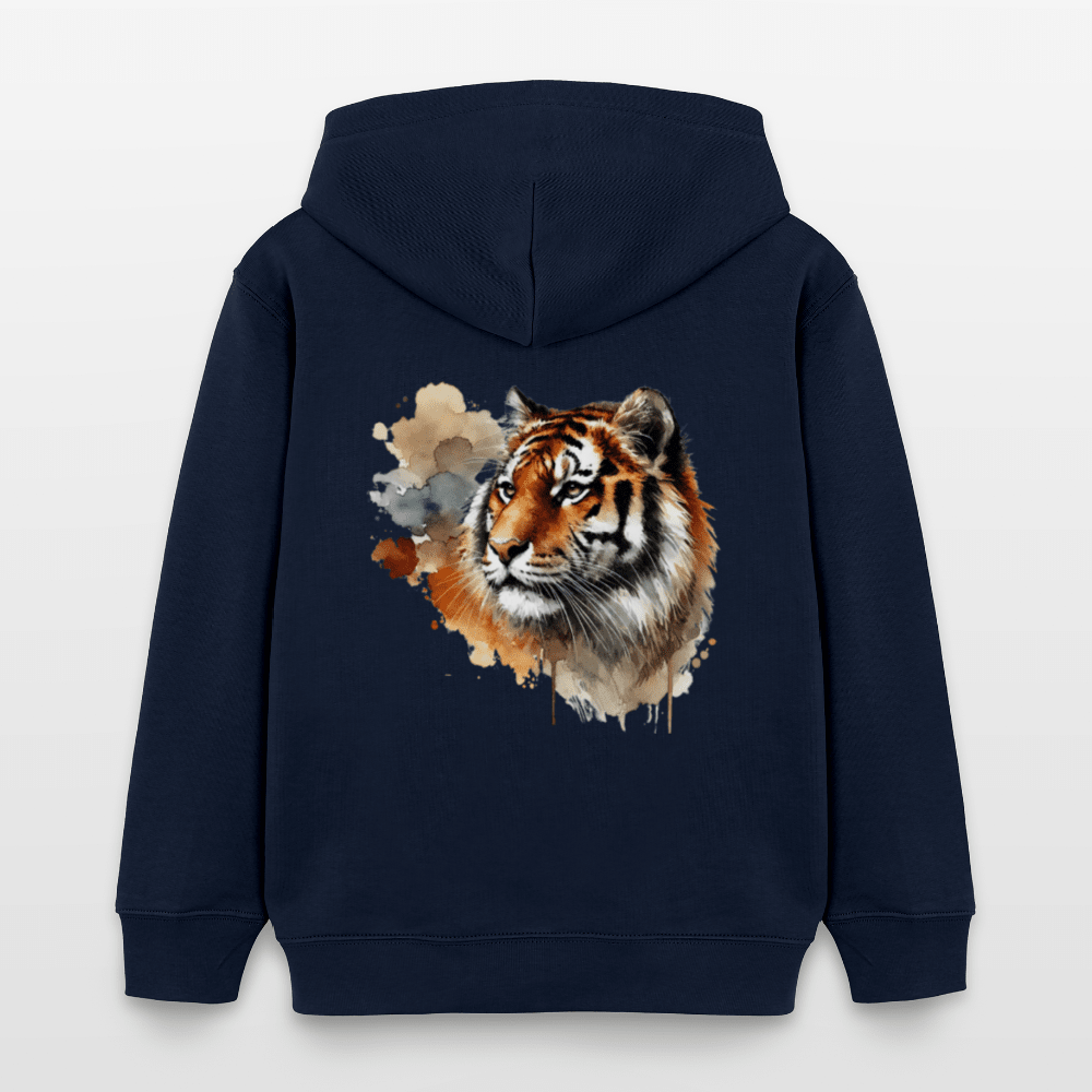 Organic Cotton Kids' Hoodie (Watercolour Art Tiger) - Tiny Tugz™